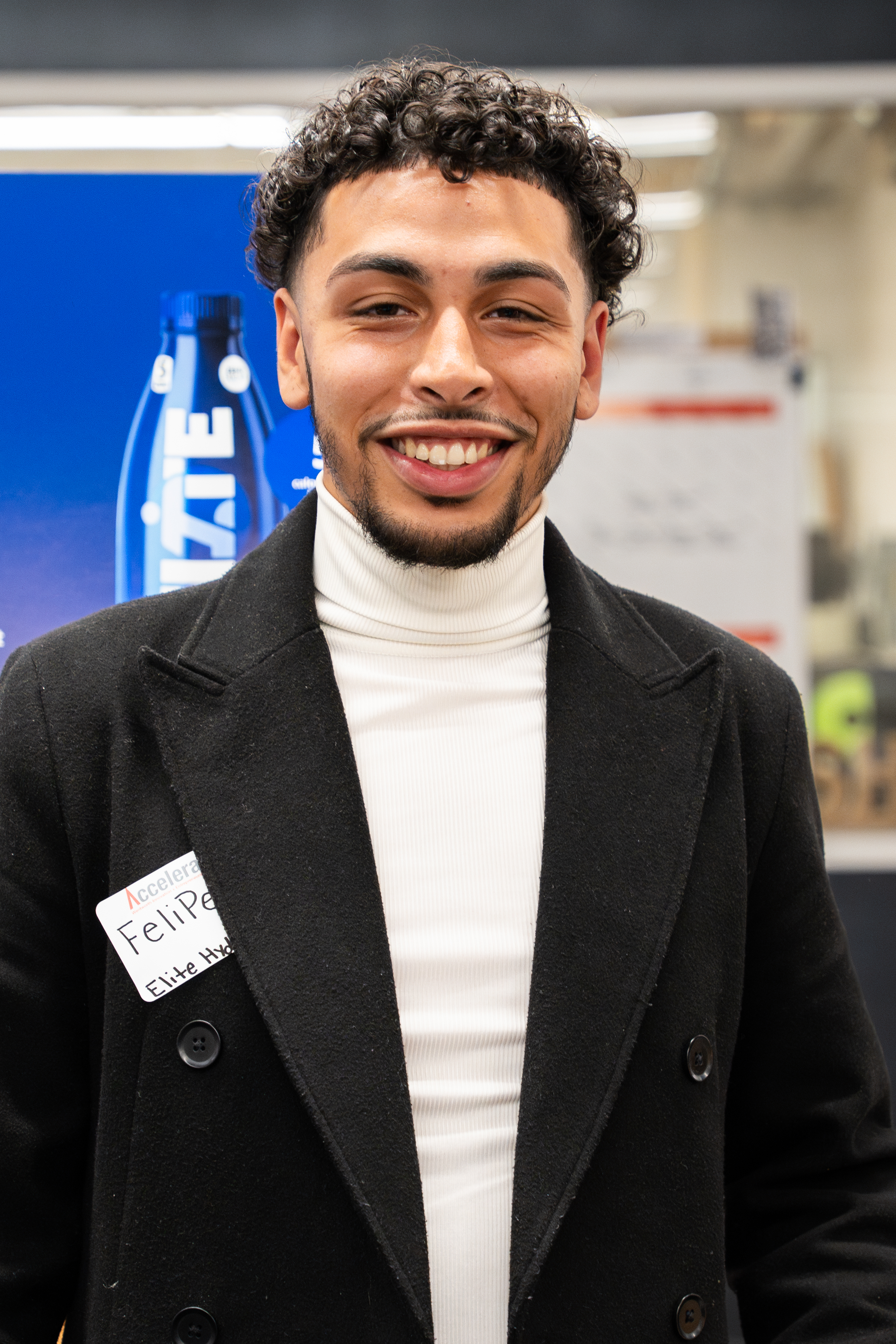 Felipe, Founder of Elite Hydration, at the Accelerate Pitch Competition