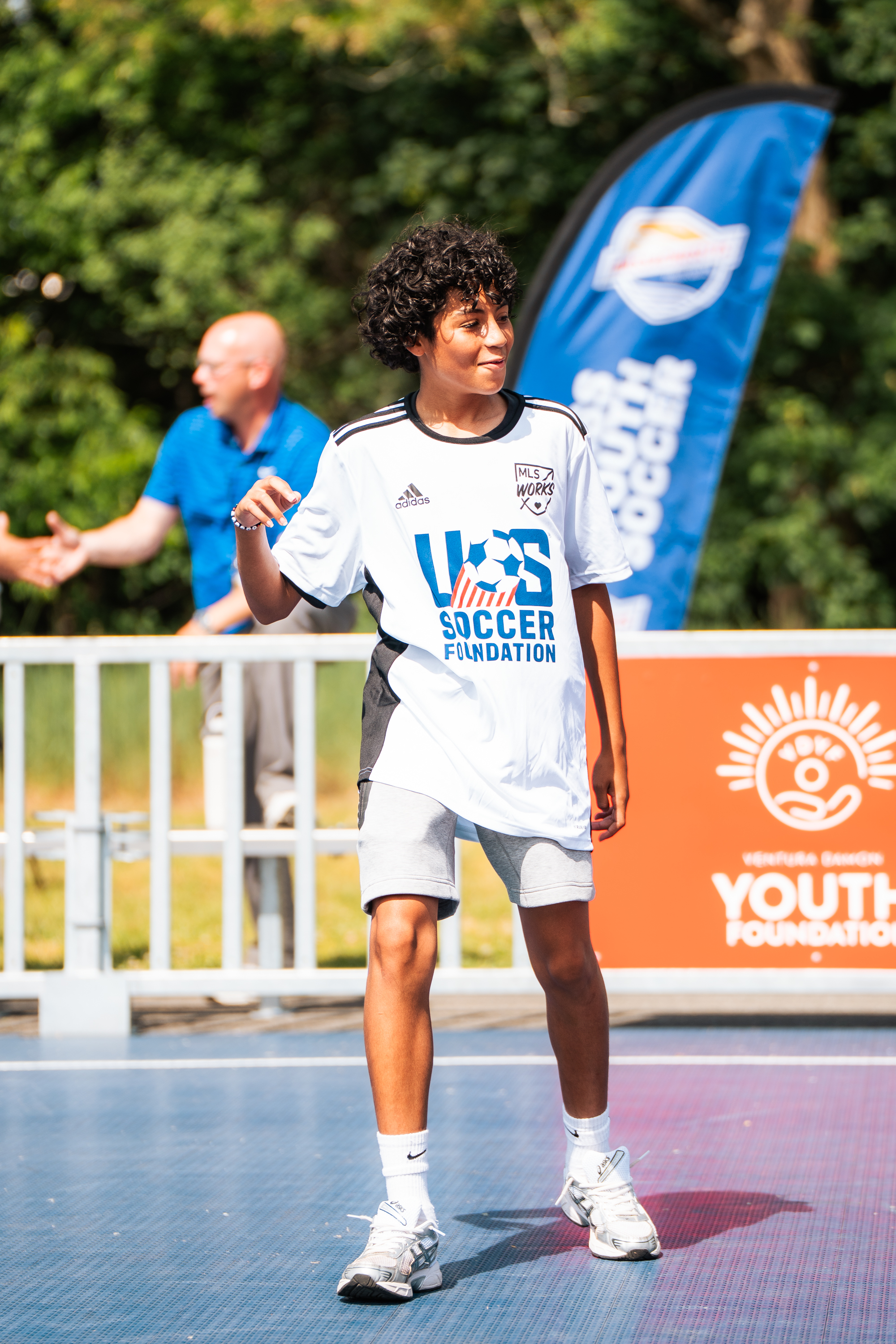 Youth athlete in US Soccer Foundation jersey