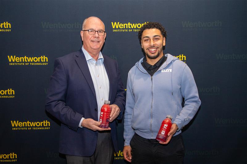 Felipe with partner at Wentworth Institute of Technology