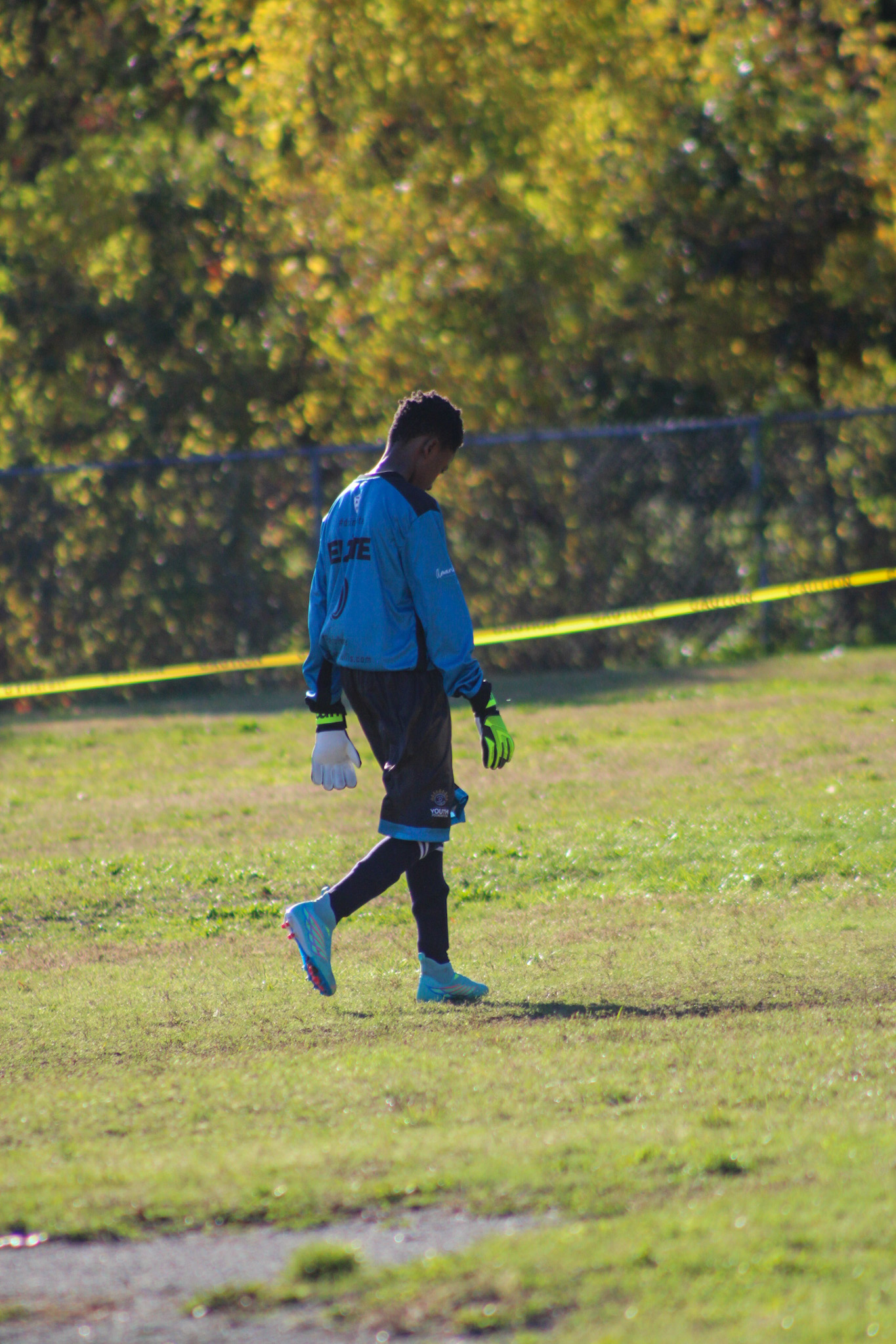 Goalkeeper walking the field — Elite Hydration youth soccer